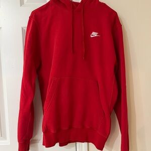Nike Men's Bold Red Pullover Hoodie